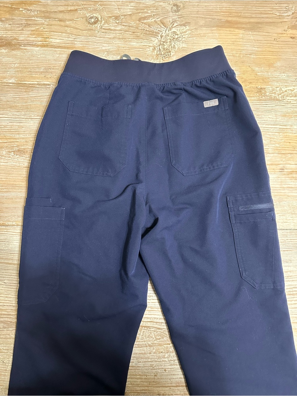 Figs Yola High-Rise Slim Scrub Pant Navy Blue Sz M Tall - Picture 8 of 14